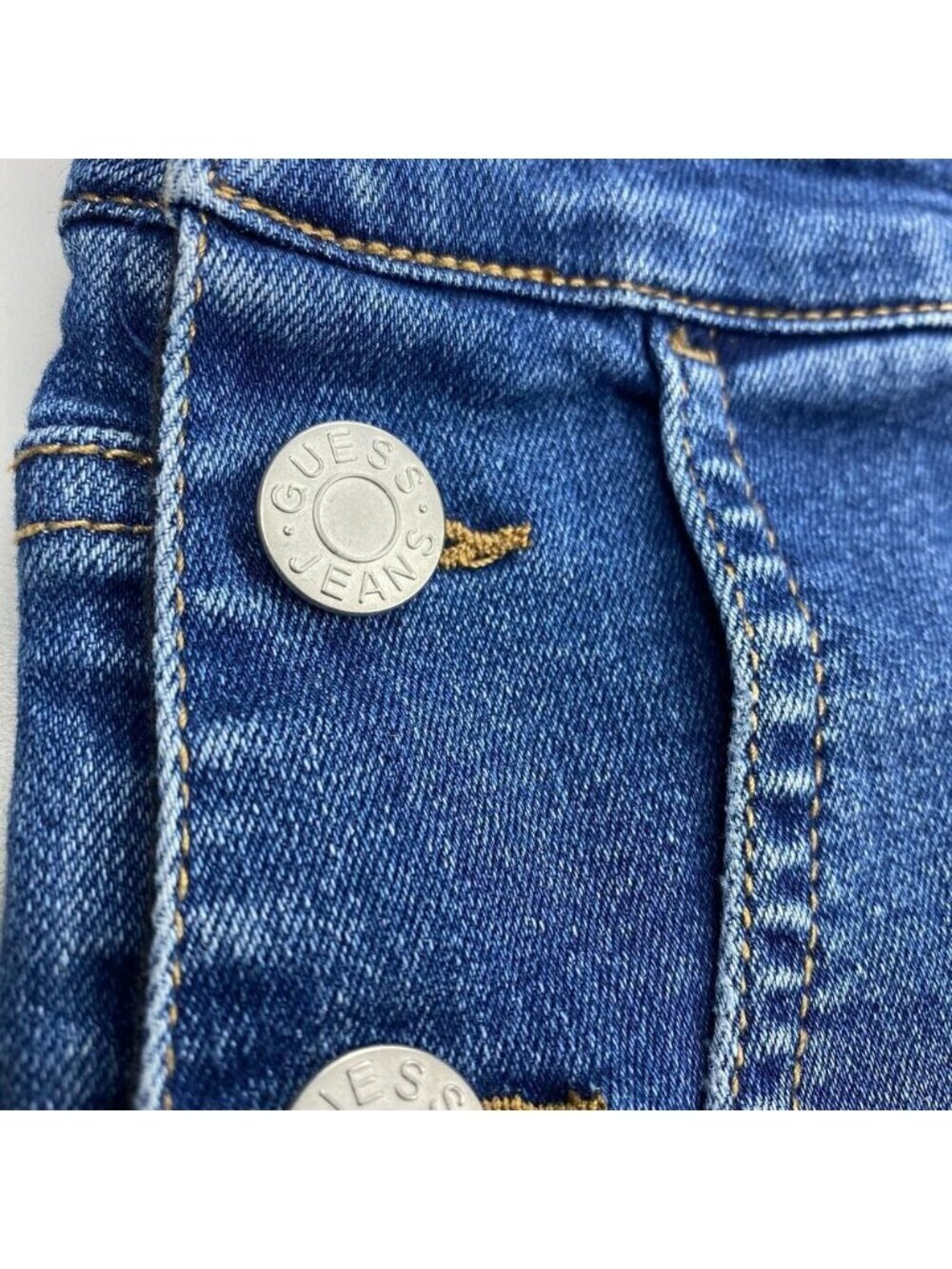 Guess Women's Denim Blue Shortalls - Picture 3 of 9